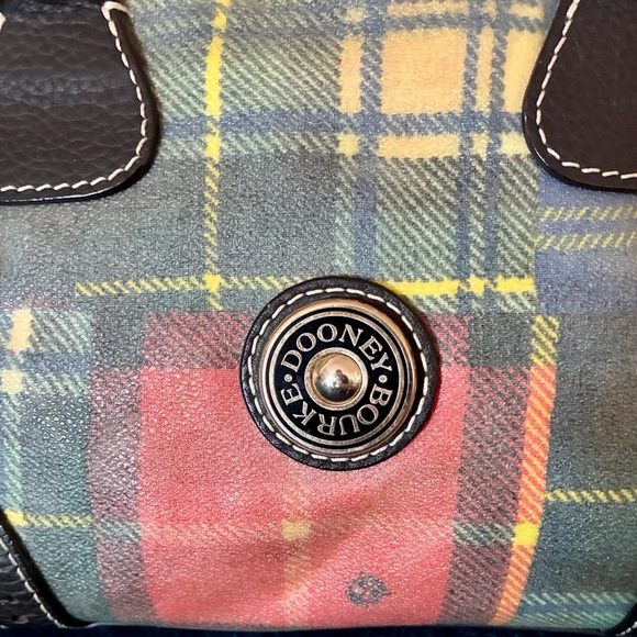 Dooney & Bourke Plaid Satchel - Picture 6 of 11